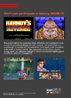 Karnov's Revenge / Fighter's History Dynamite box cover back